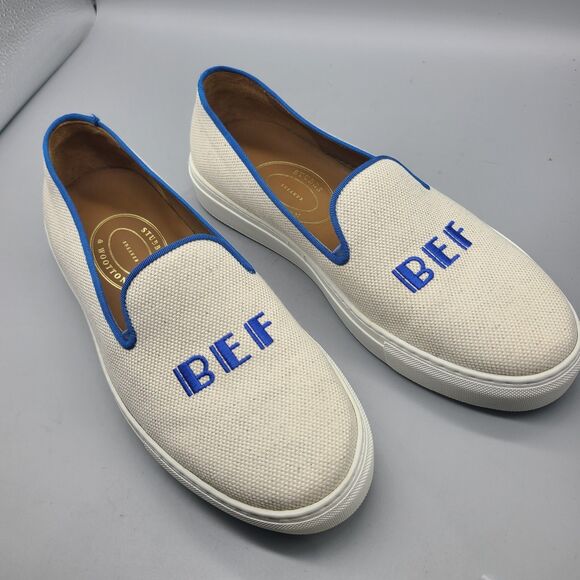 Stubbs & Wootton mens canvas Sneakers Loafers slip-on Shoes sz 10 EE NEW main image 7